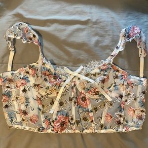 Victoria’s Secret Dream Angels floral corset/bra top